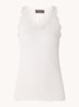Babette tanktop in zijdeblend met kant - Lichtroze