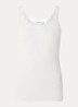 Babette tanktop in zijdeblend met kant - Ivoor