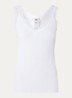Balta tanktop met details van kant - Wit