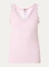 Balta tanktop met details van kant - Lichtroze