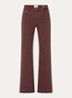 Audrey high waist wide leg jeans met medium wassing - Donkerrood