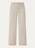 High waist wide fit pantalon met streepprint en lurex - Lichtgrijs