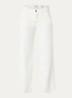 High waist wide leg jeans met gekleurde wassing - Wit