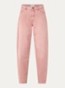Mara high waist tapered fit jeans met gekleurde wassing - Oudroze