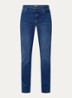 Masha mid waist slim fit jeans met steekzakken - Indigo