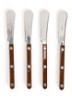 Bistrot botermes set van 4 - Bruin