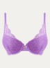 Demi push up bh met uitneembare vulling - Violet