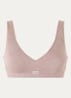 Fay bralette met ribstructuur - Lichtbruin