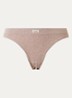 Lucy slip met ribstructuur - Lichtbruin