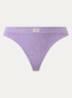 Lucy string met ribstructuur - Violet