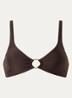 Swash bralette bikinitop met uitneembare vulling - Donkerbruin