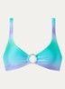 Swash bralette bikinitop met uitneembare vulling - Turquoise