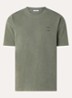 Joel T-shirt met logo - Olijfgroen