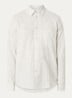 Liam regular fit overhemd met streepprint - Beige