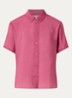 Saminna semi-transparante blouse in zijdeblend met structuur - Oudroze