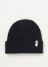 The Beanie fijngebreide muts in wolblend - Kobaltblauw