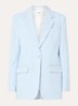 Blazer met klepzakken en pailletten - Lichtblauw