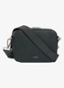 Crossbodytas van leer met logo - Green / Groen