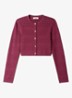 Fijngebreid vest met ronde hals - Bordeauxrood