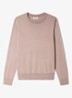 Fijngebreide pullover met ronde hals - Light Taupe / Bruin