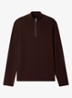 Fijngebreide pullover van merino wol - Chocolate / Bruin