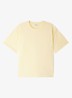 Oversized T-shirt met ronde hals - Lichtgeel