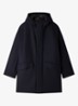 Parka in wolblend - Donkerblauw