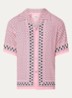 Regular fit overhemd met print - Koraalroze