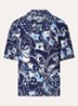 Regular fit overhemd met print - Donkerblauw