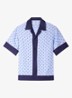 Regular fit overhemd met print - Lichtblauw