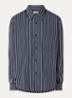 Regular fit overhemd met streepprint - Donkerblauw