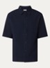 Regular fit overhemd met stretch - Donkerblauw