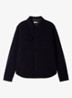 Regular fit overshirt van wol - Donkerblauw