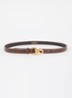 Riem van leer - Donkerbruin