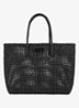 Shopper met gevlochten detail - Zwart