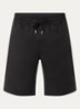 Straight fit korte broek met steekzakken - Zwart