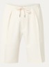 Straight fit korte broek met steekzakken - Creme