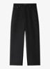Straight fit pantalon met steekzakken - Zwart