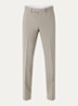 Straight fit pantalon van scheerwol met steekzakken - Donkerbeige