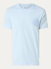 T-shirt met bloemborduring - Lichtblauw