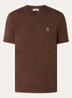 T-shirt met logo - Donkerbruin