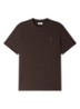 T-shirt met logo - Chocoladebruin