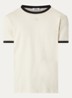 T-shirt met logoborduring - Beige