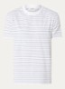 T-shirt met streepprint - Gebroken wit