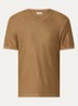 T-shirt met structuur - Camel