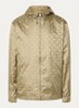 Windjack met logo en jacquard dessin - Beige
