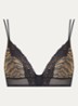 Bremer bralette van mesh - Bruin