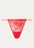 Lovelace slip van kant - Koraalrood