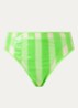 Sha hipster bikinislip met overlay van mesh - Neongroen