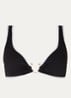 Beach Bound bikinitop met uitneembare vulling en structuur - Zwart